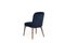 Chaise Essex en Velours Bleu par Javier Gomez 2