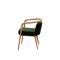 Essex Green Velvet Chair with Arms by Javier Gomez 1