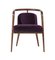 Essex Purple Velvet Chair with Arms by Javier Gomez, Image 1