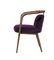 Essex Purple Velvet Chair with Arms by Javier Gomez 2