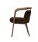 Essex Brown Velvet Chair with Arms by Javier Gomez 2