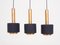 Copper Pendant Lamp with Row of 3 Cones from Doria Leuchten, Germany, 1960s, Image 3