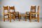 Chaises et Table Basse de Maison Regain, France, 1970s, Set de 5 29