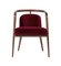 Essex Red Velvet Chair with Arms by Javier Gomez 1