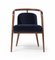 Essex Blue Velvet Chair with Arms by Javier Gomez 1
