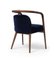 Essex Blue Velvet Chair with Arms by Javier Gomez 3