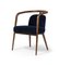 Essex Blue Velvet Chair with Arms by Javier Gomez 2