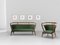 Empire Green Velvet Armchair by Javier Gomez 4