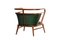 Empire Green Velvet Armchair by Javier Gomez, Image 3