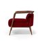 Fauteuil Essex en Velours Rouge par Javier Gomez 4