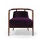 Essex Purple Velvet Armchair by Javier Gomez 2