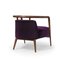 Essex Purple Velvet Armchair by Javier Gomez 3