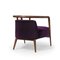 Fauteuil Essex en Velours Violet par Javier Gomez 3