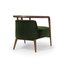Essex Green Velvet Armchair by Javier Gomez, Image 4