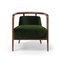 Fauteuil Essex en Velours Vert par Javier Gomez 2