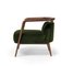Essex Green Velvet Armchair by Javier Gomez, Image 3