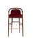 Tabouret de Bar Essex en Velours Rouge par Javier Gomez 2