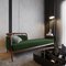 Sofá cama Essex de terciopelo verde de Javier Gomez, Imagen 3
