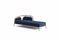 Sofá cama Essex de terciopelo azul de Javier Gomez, Imagen 1