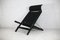 Armchair in Wood, Steel and Black Canvas by Tord Bjorklund for Ikea, 1990s 1