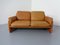 Cognacfarbener DS-61 Ledersessel & 2-Sitzer Sofa von de Sede, 1960er, 2er Set 20