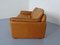 Poltrona DS-61 in pelle color cognac con divano a due posti di de Sede, anni '60, set di 2, Immagine 15