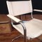 White Leather Cantilever Chair, Image 4