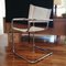 White Leather Cantilever Chair, Image 7