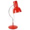 Mid-Century Red Table Lamp by Josef Hůrka for Napako, 1970s, Image 1