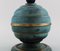 Art Deco Table Lamp in Green Patinated Metal 4