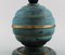 Art Deco Table Lamp in Green Patinated Metal, Image 4