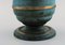 Art Deco Table Lamp in Green Patinated Metal, Image 5