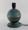 Art Deco Table Lamp in Green Patinated Metal 3