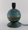 Art Deco Table Lamp in Green Patinated Metal, Image 3