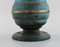 Art Deco Table Lamp in Green Patinated Metal, Image 6