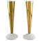 Vintage Candlesticks in Brass and Marble by Tom Dixon, Set of 2 1