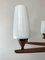 Lámpara de araña Mid-Century de teca de Uno & Osten Kristiansson para Luxus, Imagen 7