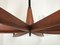Lámpara de araña Mid-Century de teca de Uno & Osten Kristiansson para Luxus, Imagen 6