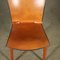 Beech & Leather Model Cos Chairs by Josep LLuscà for Cassina, Set of 4, Image 5