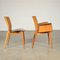 Beech & Leather Model Cos Chairs by Josep LLuscà for Cassina, Set of 4 15