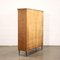 Italian Beech Veneer and Metal Bookcase Metal, 1960s 9