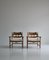 Scandinavian Modern Razor Blade Lounge Chairs in Bouclé by Henning Kjærnulff, Set of 2 4
