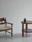 Scandinavian Modern Razor Blade Lounge Chairs in Bouclé by Henning Kjærnulff, Set of 2 3