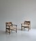 Scandinavian Modern Razor Blade Lounge Chairs in Bouclé by Henning Kjærnulff, Set of 2 2