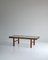 Danish Modern Coffee Table in Rattan Cane and Matt Glass by R. Wengler, 1940s 2