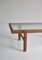 Danish Modern Coffee Table in Rattan Cane and Matt Glass by R. Wengler, 1940s, Image 10