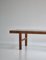 Danish Modern Coffee Table in Rattan Cane and Matt Glass by R. Wengler, 1940s, Image 5