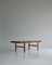 Danish Modern Coffee Table in Rattan Cane and Matt Glass by R. Wengler, 1940s 7