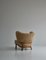 Scandinavian Modern Lounge Chair in Lambs Wool by Otto Schulz for Boet, 1940s, Image 9