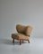 Scandinavian Modern Lounge Chair in Lamb's Wool by Otto Schulz for Boet, 1940s 10